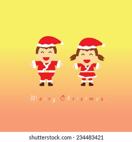 Santa claus vector cartoon style for greeting  