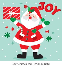 Santa Claus vector For Christmas Card or Bag design