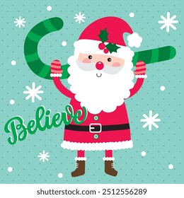 Santa Claus vector For Christmas Card or Bag design