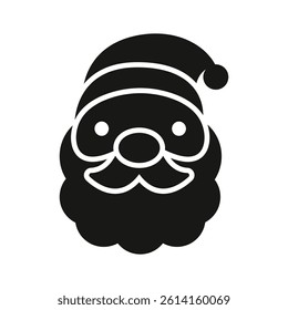 Santa claus vector design in modern design style