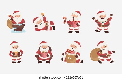 Santa Claus vector in flat design