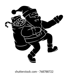 Santa claus vector in holiday concept.