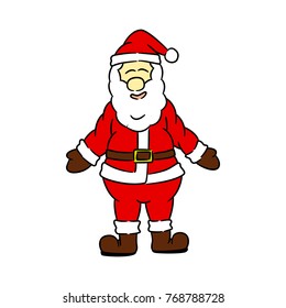 Santa claus vector in holiday concept.