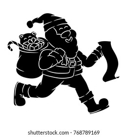 Santa claus vector in holiday concept