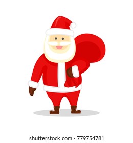 Santa Claus vector. Holiday concept.