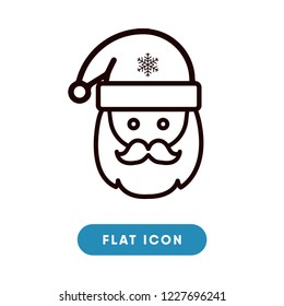 Santa claus vector icon