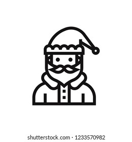 Santa Claus vector icon