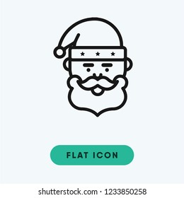 Santa claus vector icon