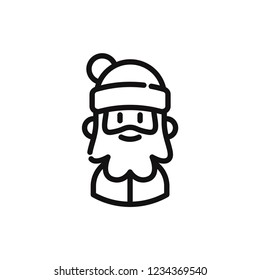 Santa Claus vector icon