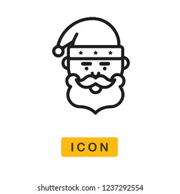 Santa claus vector icon