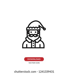 Santa Claus vector icon