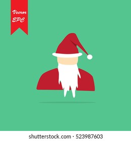Santa Claus Vector Icon.