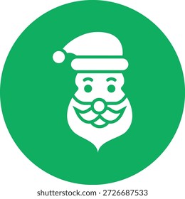 Ilustración de diseño de icono de Vector de Santa claus