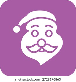 Ilustración de diseño de icono de Vector de Santa claus