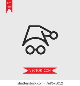 Santa claus vector icon, illustration symbol