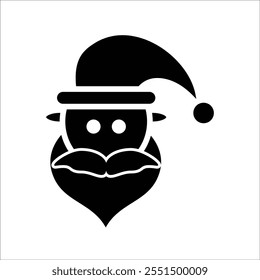 santa claus vector icon line template