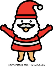 Santa claus Vector Icon which is suitable for commercial work and easily modify or edit it
