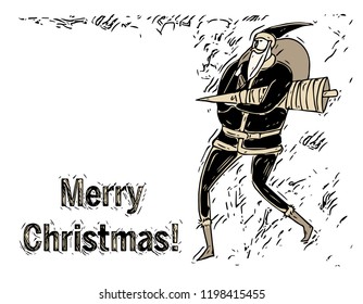 Santa Claus. Vector illustration.