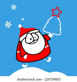 Santa Claus. Vector illustration