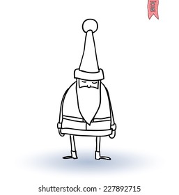  Santa Claus. vector illustration.