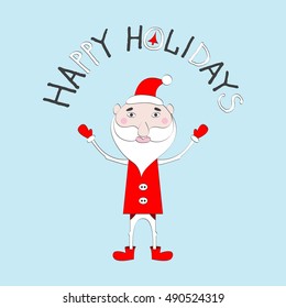 Santa Claus vector illustration.