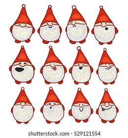 Santa claus, vector illustration 