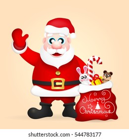 Santa Claus vector illustration.