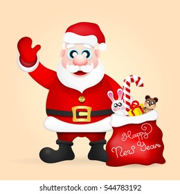 Santa Claus vector illustration.