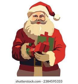 Santa claus vector illustration for christmas