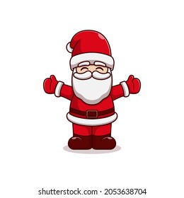 santa claus vector illustration design smiling happily