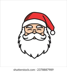 Dibujo de ilustración vectorial de Santa Claus