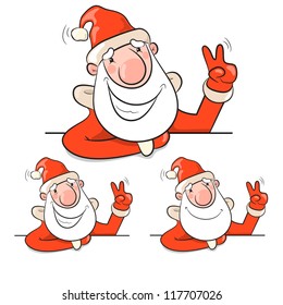 Santa Claus. Vector illustration eps 10. Christmas theme