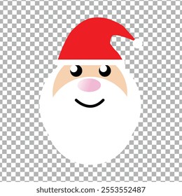 santa claus VECTOR ILLUSTRATION FACE FOR CHRISTMAS