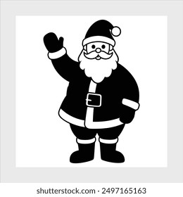 Santa Claus vector illustration icon