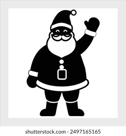 Santa Claus vector illustration icon