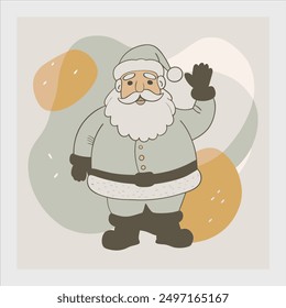 Icono de Ilustración vectorial de Santa Claus