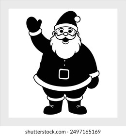 Santa Claus vector illustration icon