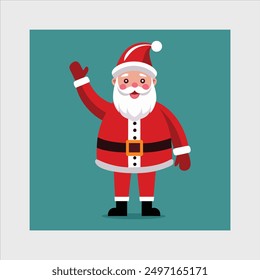 Santa Claus vector illustration icon