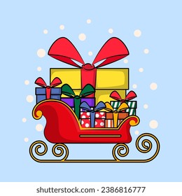 santa claus vector illustration. merry christmas day