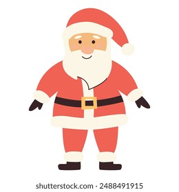 Santa Claus. Vector illustration on white background