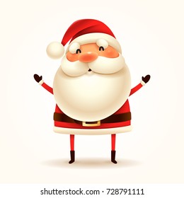 Santa Claus. Vector illustration of Santa Claus on white background. Isolated.