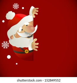 Santa Claus. Vector illustration with place for your text