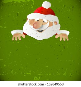 Santa Claus. Vector illustration with place for your text