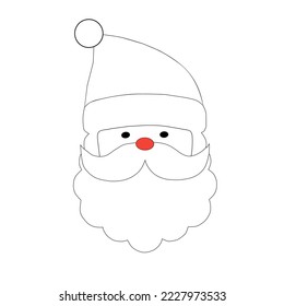 santa claus vector illustration simple design