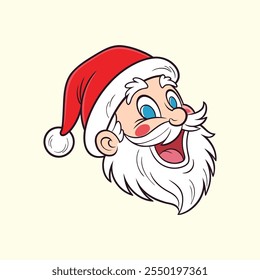 Santa Claus vector illustration white background Pen tools art 
