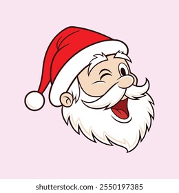 Santa Claus vector illustration white background Pen tools art 