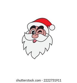 Santa Claus vector illustrations design icon logo