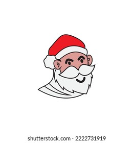 Santa Claus vector illustrations design icon logo
