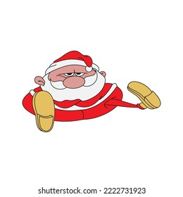 Weihnachtsmann-Vektorgrafiken-Design-Symbol