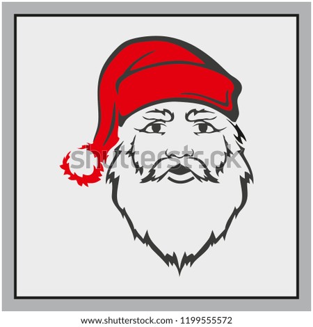 Santa claus vector, merry christmas